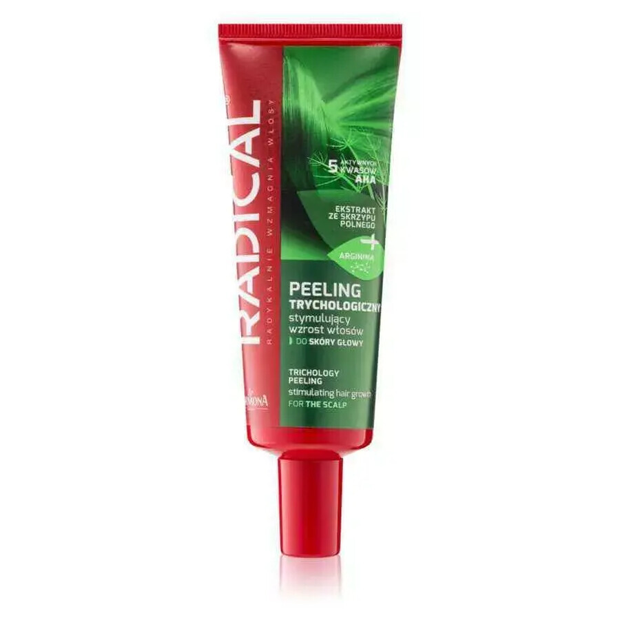 Farmona Radical, peeling tricológico que estimula el crecimiento del cabello, cuero cabelludo, 75 ml