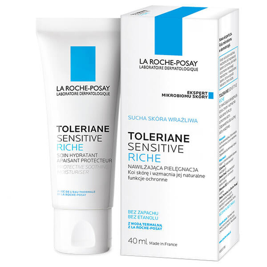 La Roche-Posay Toleriane Sensitive Riche, moisturizing care for sensitive skin, 40 ml