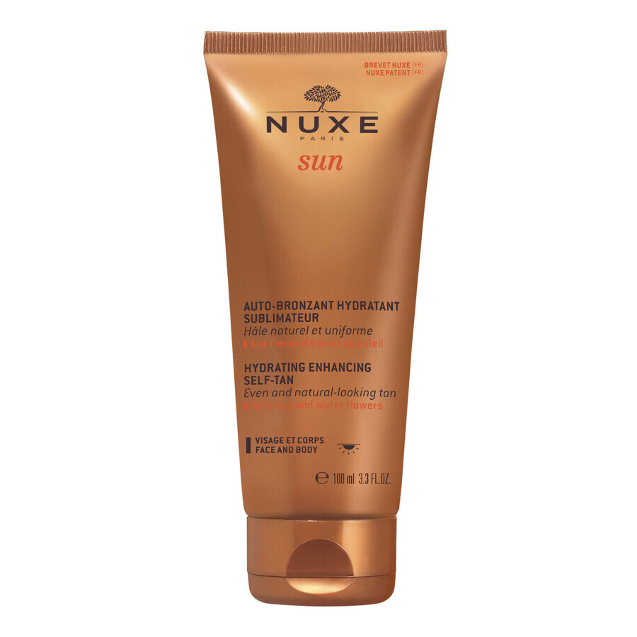 Nuxe Sun, loción autobronceadora sedosa para rostro y cuerpo, 100 ml