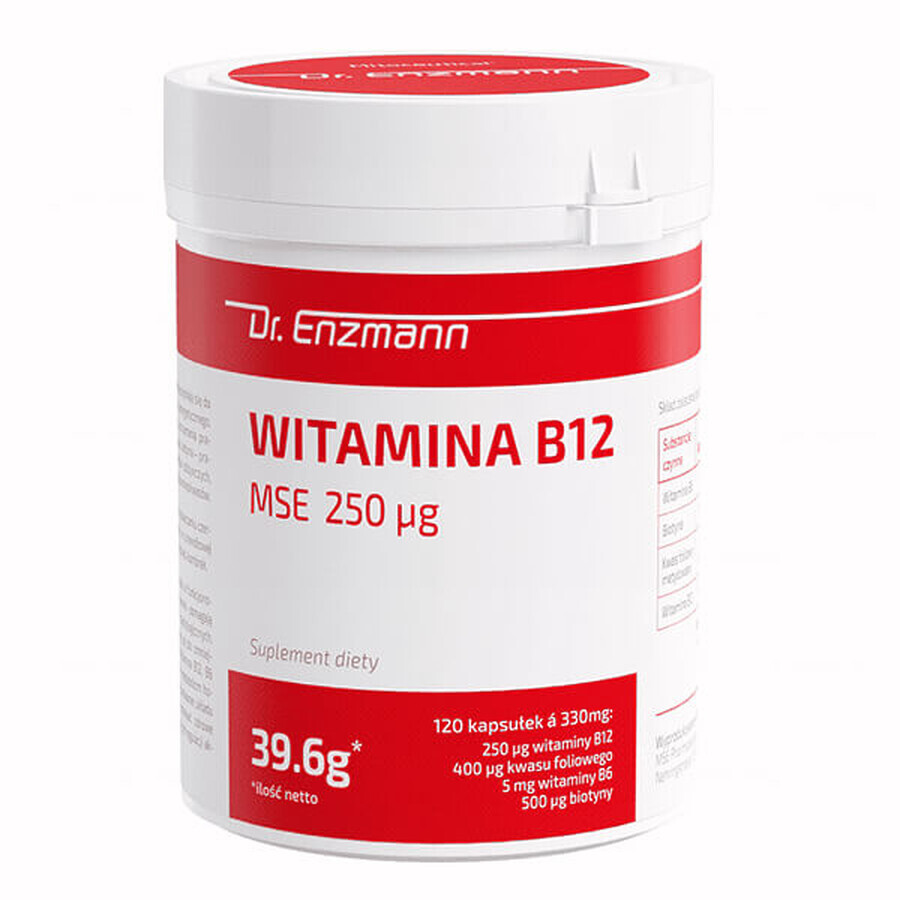 Mito-Pharma Vitamin B12 MSE 250 µg, 120 capsules