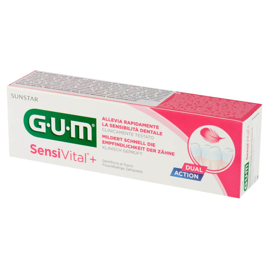 Sunstar Gum SensiVital+, toothpaste for sensitive teeth, 75 ml