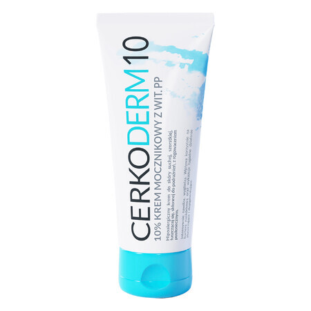 Cerkoderm 10, crema de urea al 10% con vitamina PP, 75 ml