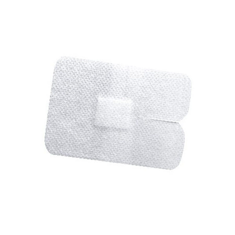 Matopat Cannula Plast, apósito de vellón para fijar cánulas, 8 cm x 5,8 cm, 50 unidades