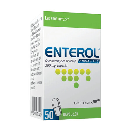 Enterol, 250 mg, 50 cápsulas