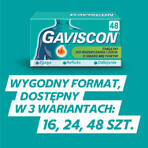 Gaviscon sabor a menta Tab 250 mg + 133,5 mg + 80 mg, 24 comprimidos masticables