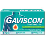 Gaviscon sabor a menta Tab 250 mg + 133,5 mg + 80 mg, 24 comprimidos masticables