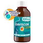 Gaviscon sabor menta (500 mg + 267 mg + 160 mg)/ 10 ml, suspensión oral, 300 ml