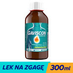 Gaviscon sabor menta (500 mg + 267 mg + 160 mg)/ 10 ml, suspensión oral, 300 ml