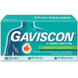 Gaviscon sabor a menta Tab 250 mg + 133,5 mg + 80 mg, 48 comprimidos masticables