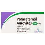 Paracetamol Aurovitas 500 mg, 50 comprimidos