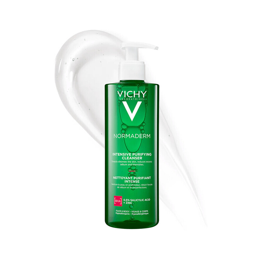 Vichy Normaderm, gel nettoyant profond pour le visage et le corps, 400 ml