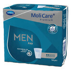 MoliCare Premium Men Pad, almohadillas absorbentes anatómicas, 2 gotas, 14 piezas