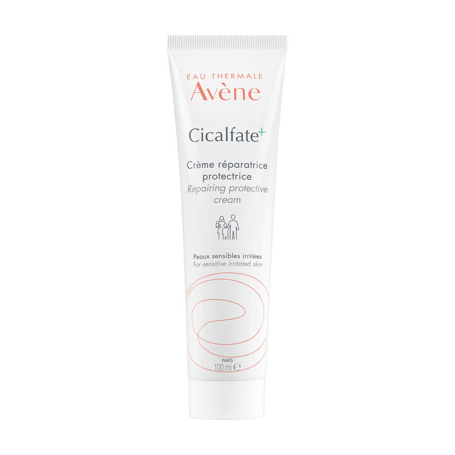 Avene Cicalfate+, regenerating protective cream for the whole family, sensitive and irritated skin, 100 ml