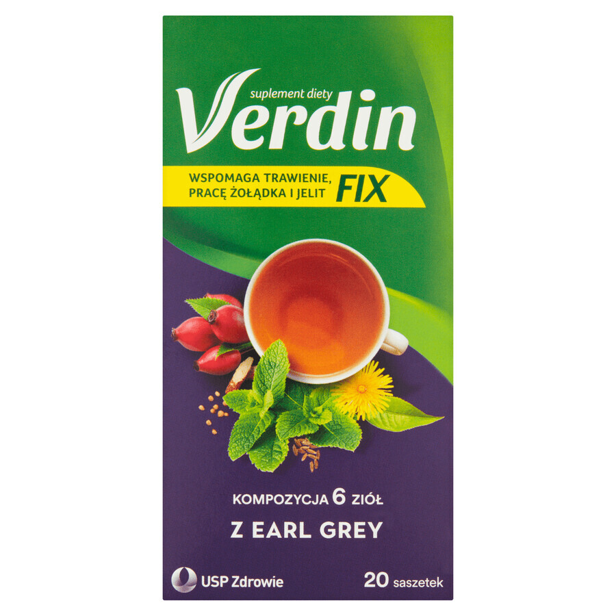 Verdin Fix mit Earl Grey, 20 Portionsbeutel