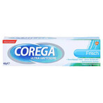 Corega Frisch, crema fijadora para dentaduras postizas, menta fuerte, 40 g