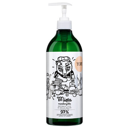 Yope Menta & Mandarina, lavavajillas líquido natural, 750 ml