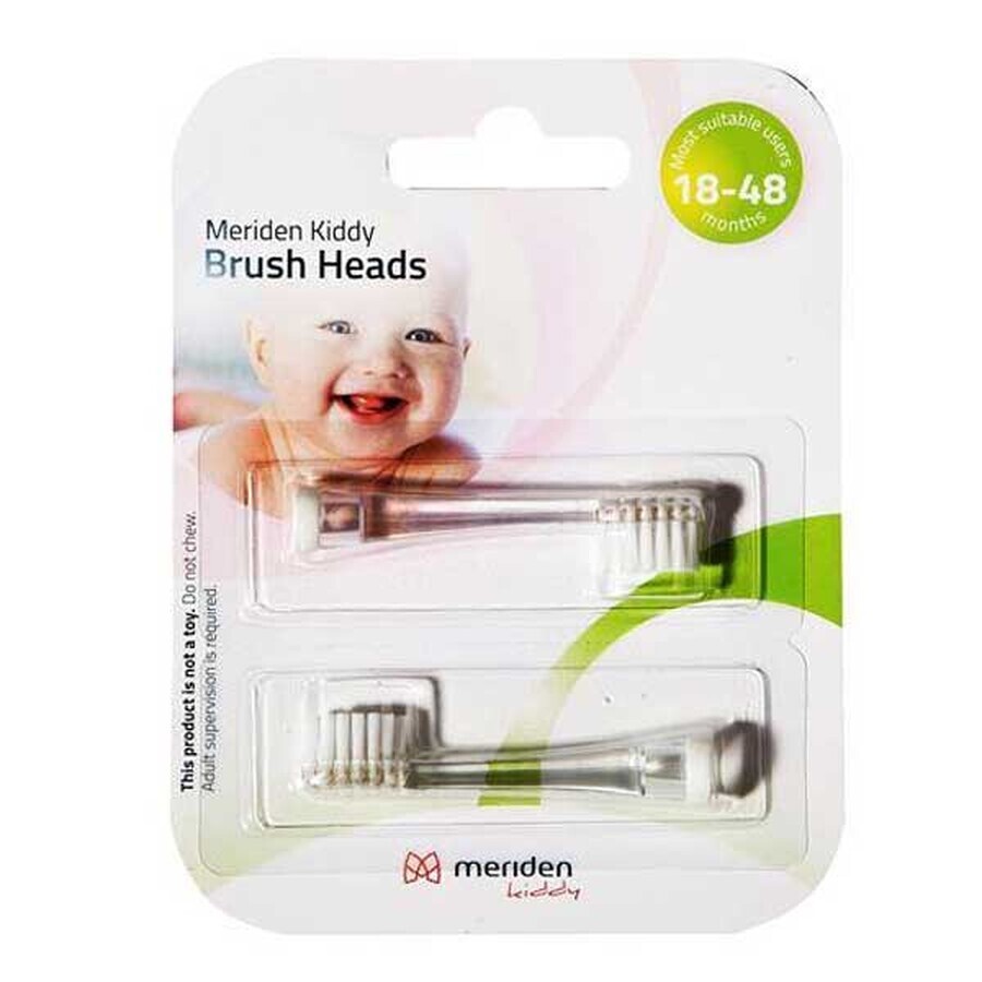 Meriden Kiddy Sonic Toothbrush Tips for Kids 18-48 Months 2 Pack