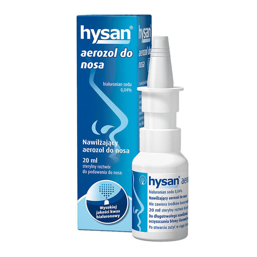 Hysan, spray nasal hidratante, 20 ml