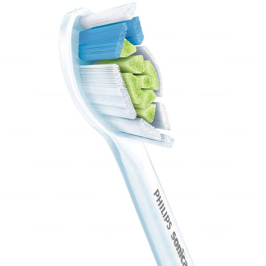 Philips, puntas de repuesto para el cepillo dental Sonicare W2 Optimal White, HX6064/10, blanco, 4 piezas