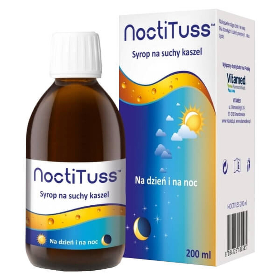 NoctiTuss, jarabe para la tos seca, a partir de 1 año de edad, 200 ml