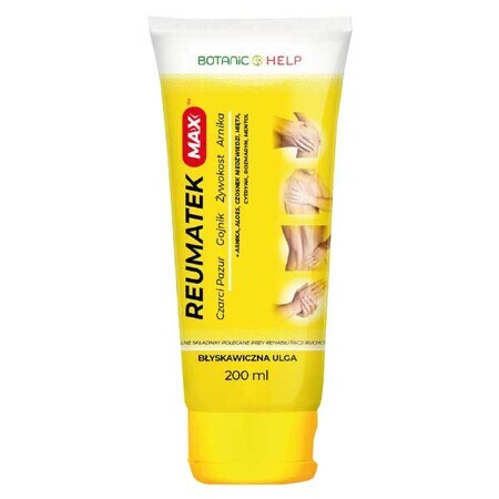 Botanic Help Reumatek Max, gel de masaje, 200 ml