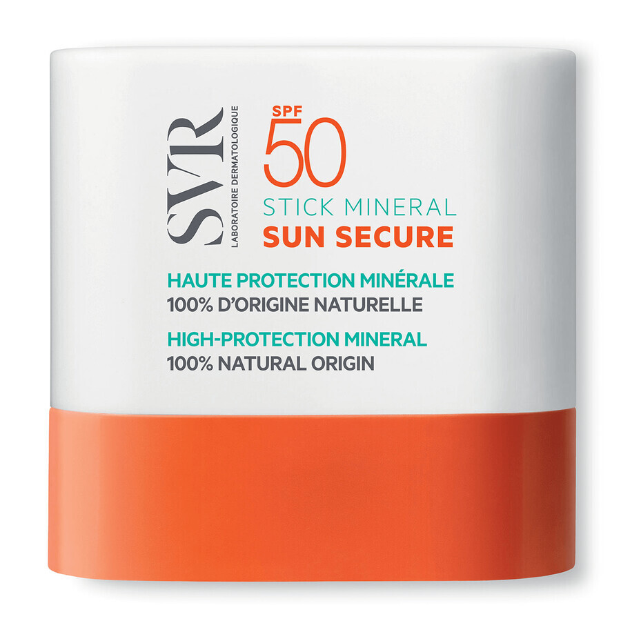 SVR Sun Secure, Mineral Stick, body stick, SPF 50+, 10 g