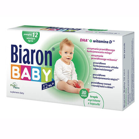 Biaron Baby 12m+, for children over 12 months, 30 twist-off capsules