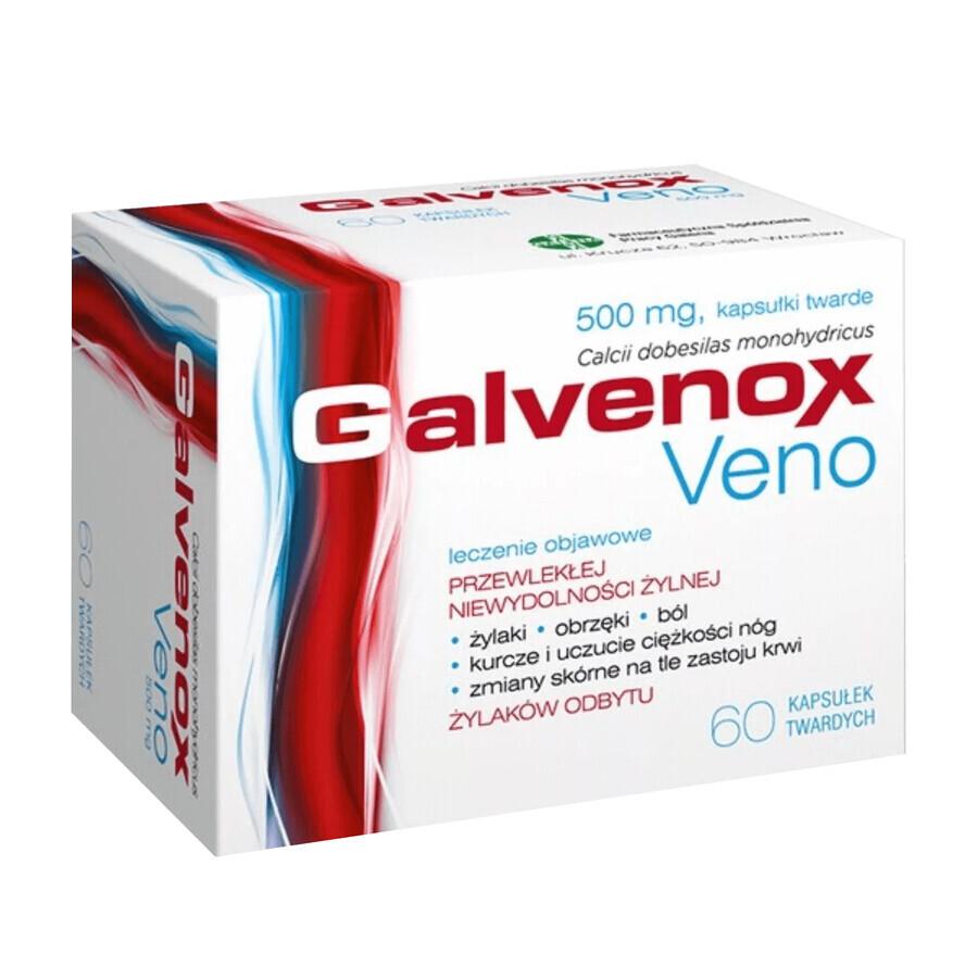 Galvenox Veno 500 mg, 60 capsule rigide