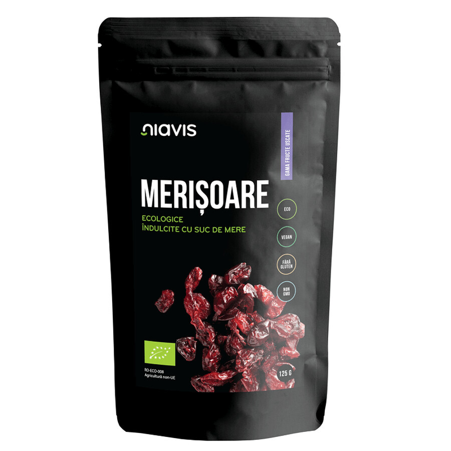 Jus de pomme bio et myrtilles sucrées, 125 g, Niavis