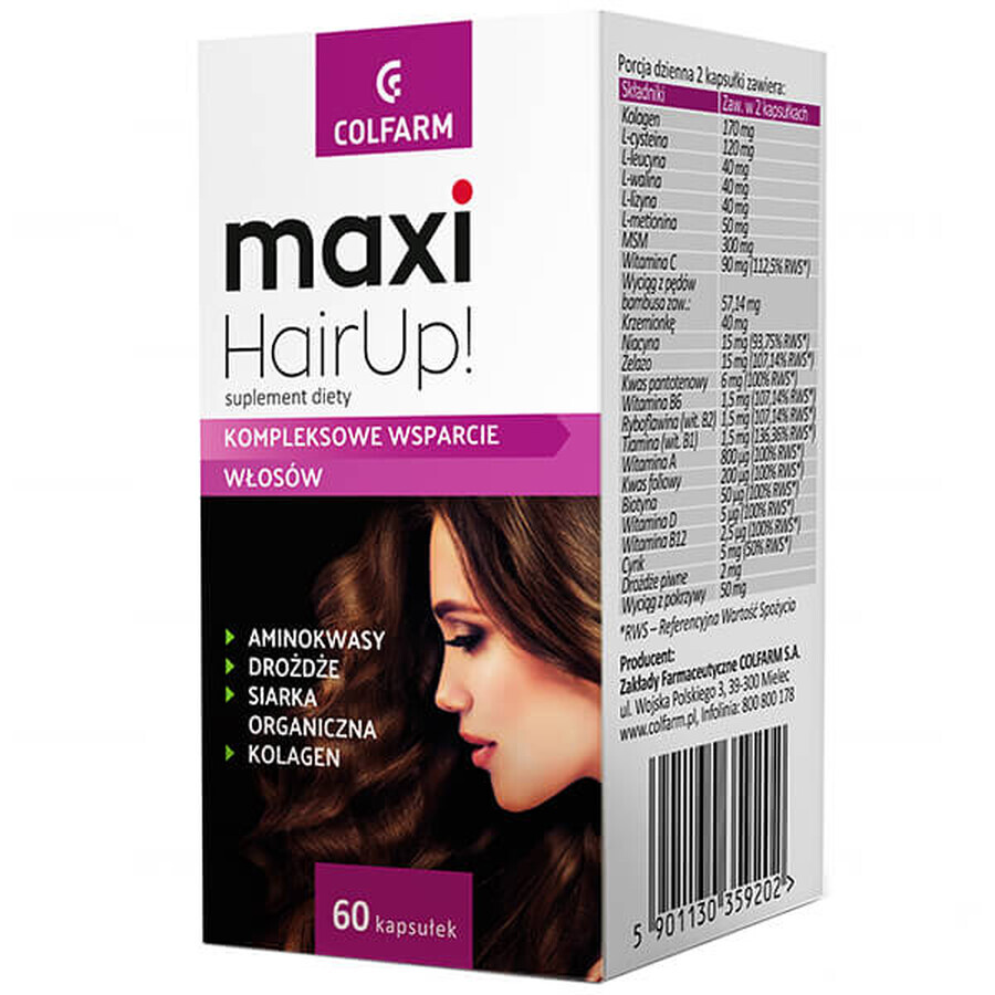 Maxi HairUp, 60 cápsulas