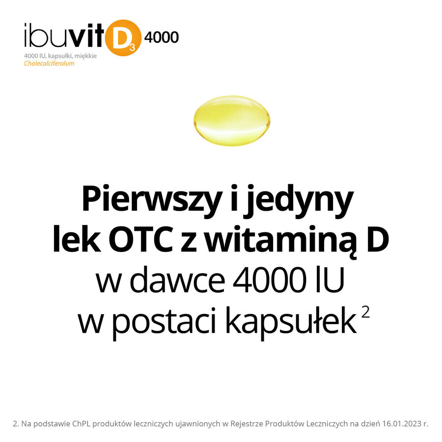 Ibuvit D3 4000 IU, 30 Kapseln