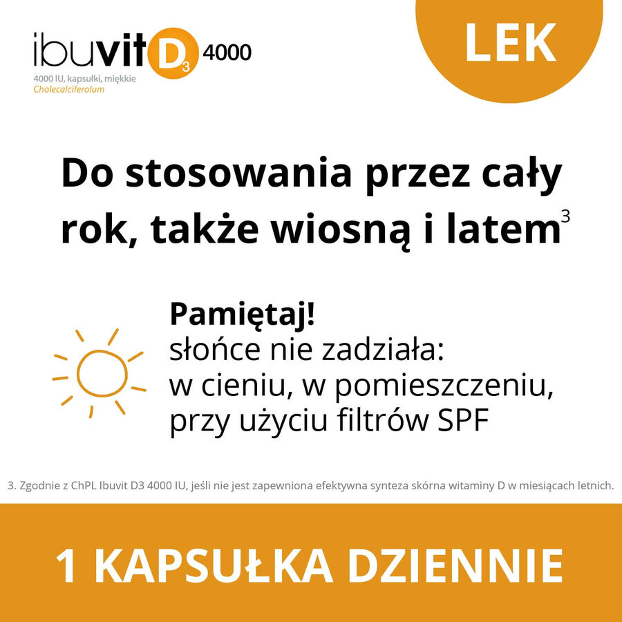 Ibuvit D3 4000 IU, 60 Kapseln