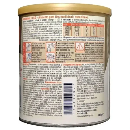 Nutramigen 1 LGG Latte in polvere completo, ipoallergenico, dalla nascita, 400 g, Mead Johnson