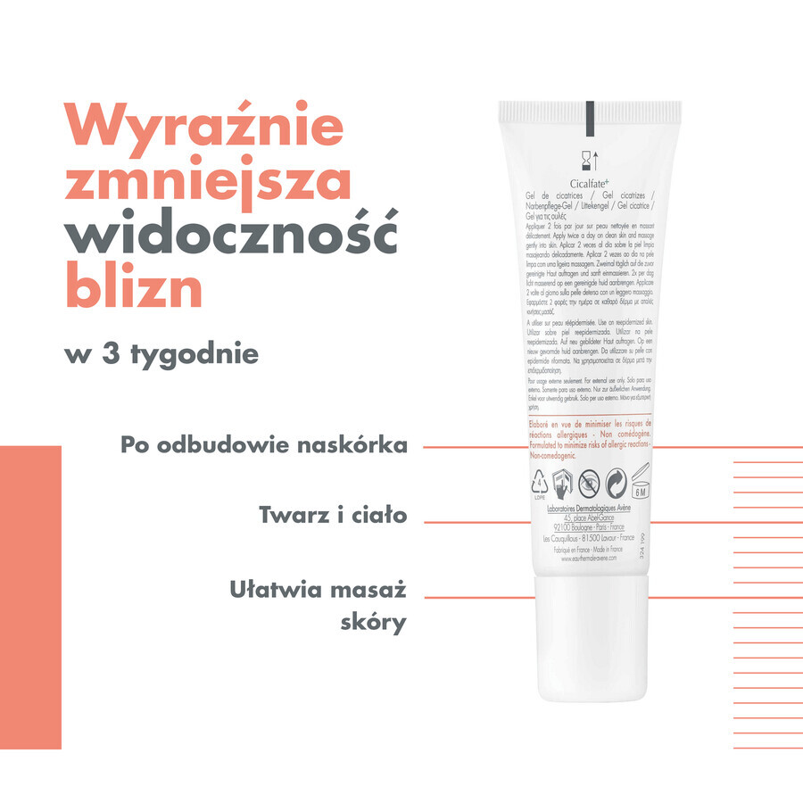 Avene Cicalfate+, gel cicatrizante, 30 ml