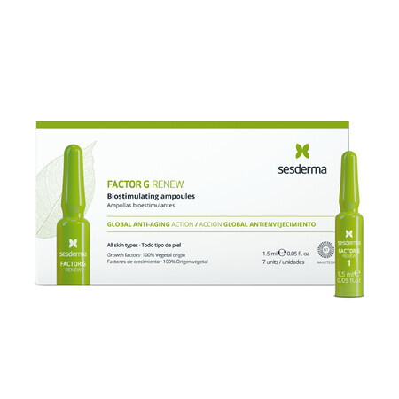 Sesderma Factor G Renew, biostimulierende Ampullen, 1,5 ml x 7 Ampullen