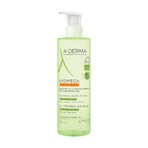 A-Derma Exomega Control 2en1, gel emoliente para lavar el cuerpo, la cara y el cabello, desde el nacimiento, 500 ml