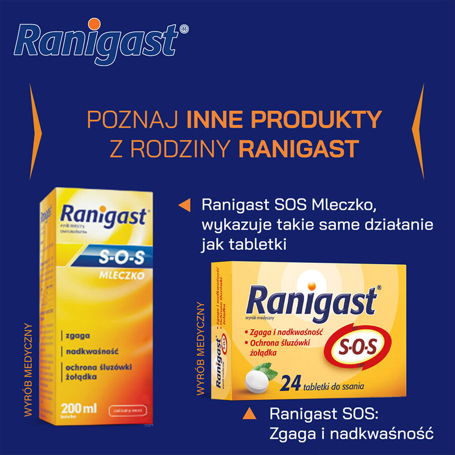 Famotidina Ranigast 20 mg, 20 comprimidos recubiertos con película