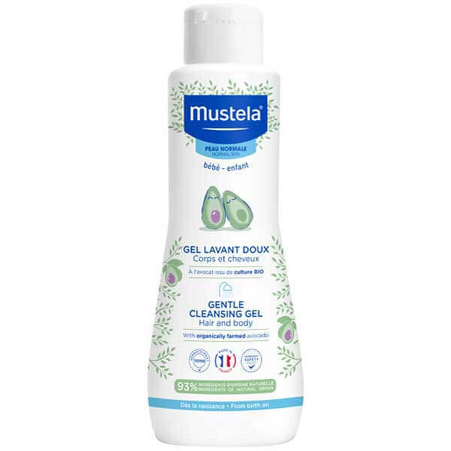 Mustela Baby On Vacation Set, loción de protección solar, SPF 50+, 40 ml + gel limpiador, 100 ml