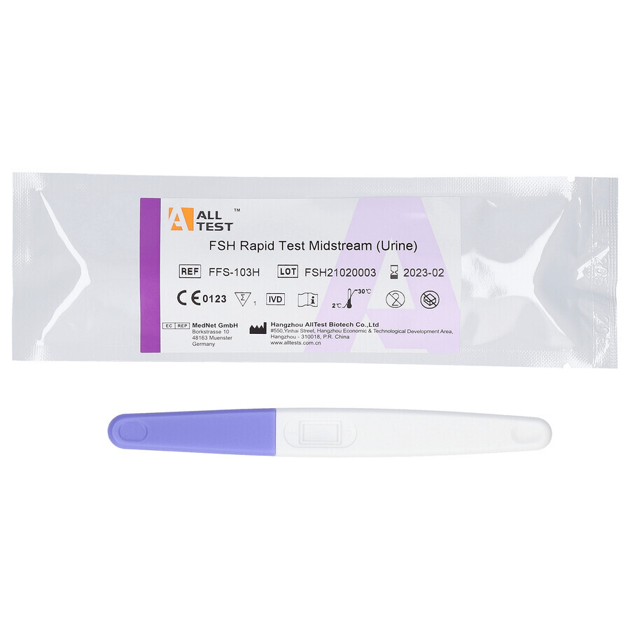 Diather Test Menopause, home test for detecting FSH in urine, 2 units