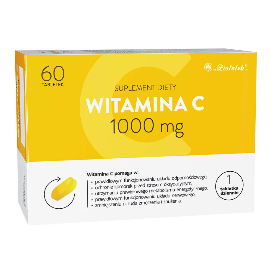 Ziołolek Vitamina C 1000 mg, 60 comprimidos