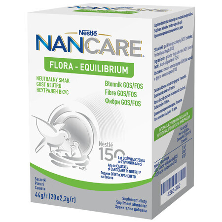 Nestle NANCare Flora Equilibrium, polvo para lactantes y niños pequeños, 20 x 2,2 g