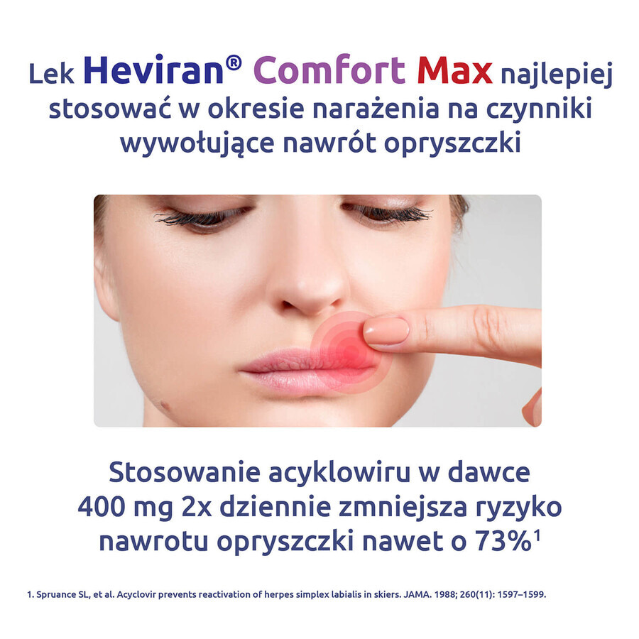 Heviran Comfort Max 400 mg, 30 comprimés 