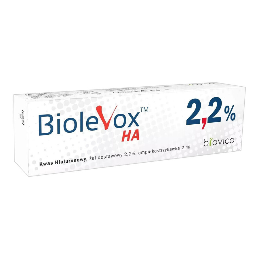 Biolevox HA 2,2%, 2 ml x 1 ampolla jeringa