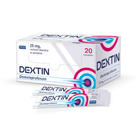 Dextin 25 mg, Lösung zum Einnehmen, 10 ml x 20 Beutel