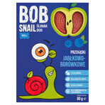 Bob Snail Roll Snack de frutas, manzana, arándano, 60 g