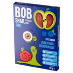 Bob Snail Roll Snack de frutas, manzana, arándano, 60 g