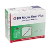 BD Micro-Fine Plus, jeringa de insulina, 1 ml, U-40, con aguja 30G, 0,3 x 8 mm, 100 unidades
