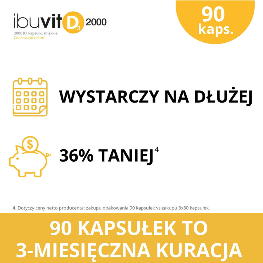 Ibuvit D3 2000 IE, 90 capsules