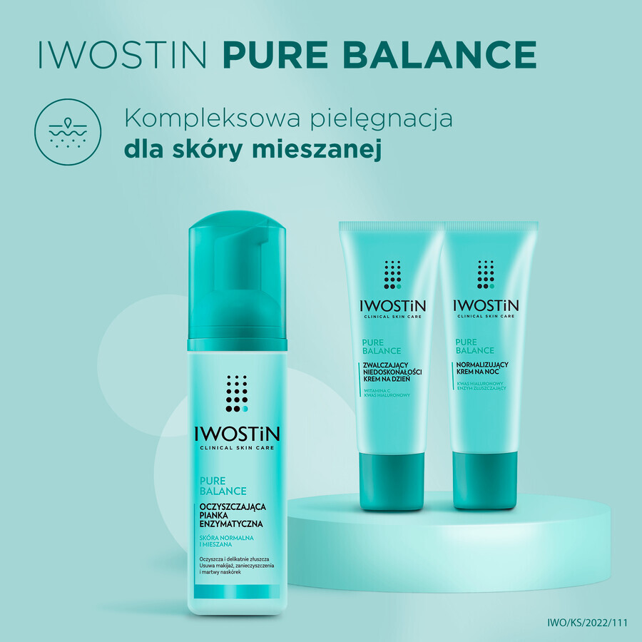 Iwostin Pure Balance, mousse enzymatique purifiante, 150 ml