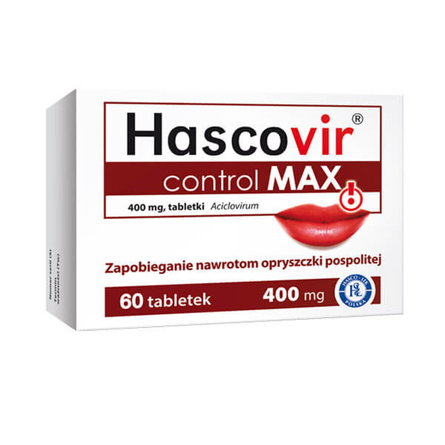 Hascovir control MAX 400 mg, 60 comprimidos